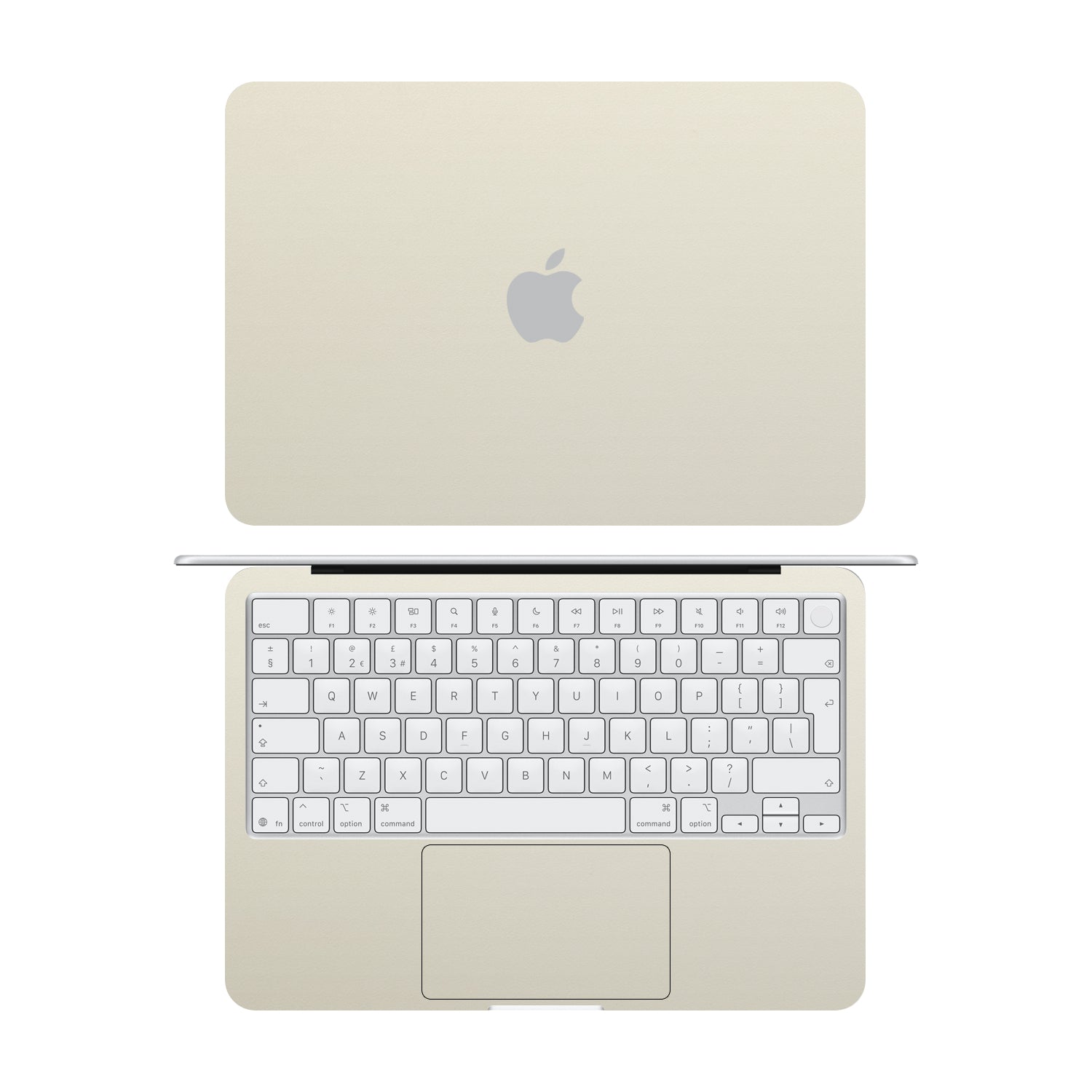 macbook neo textured matt cream skins and wraps