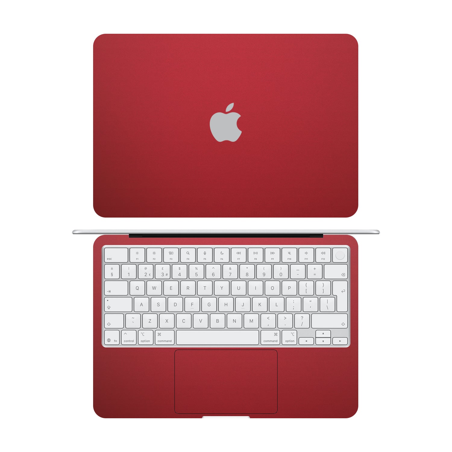 macbook neo textured matt red skins and wraps