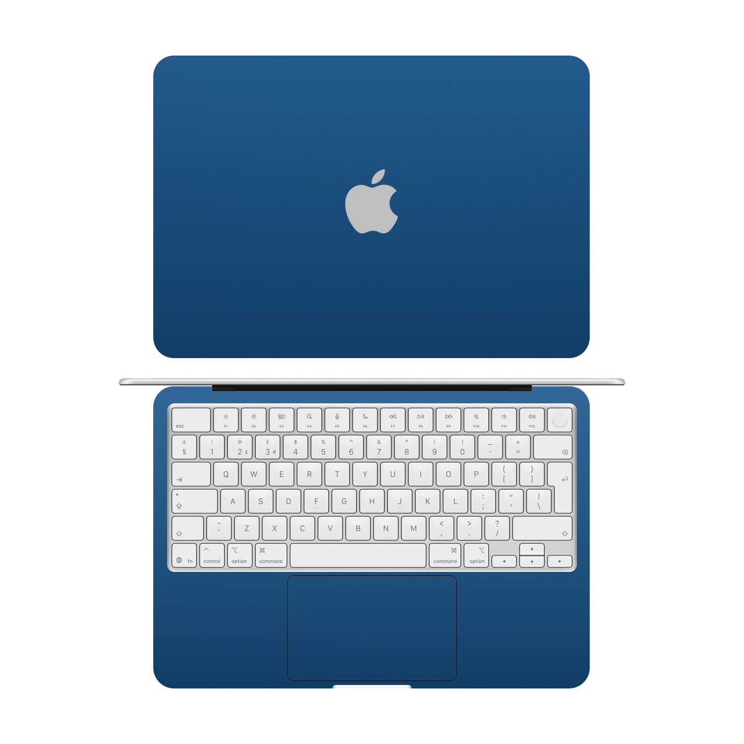 macbook neo textured matt blue skins and wraps