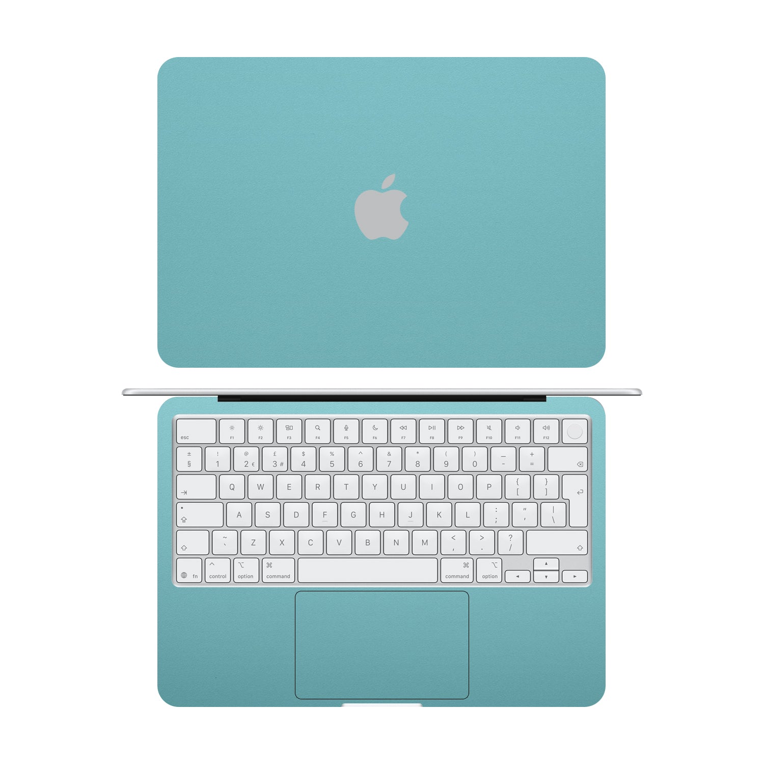 macbook neo textured matt turquoise skins and wraps