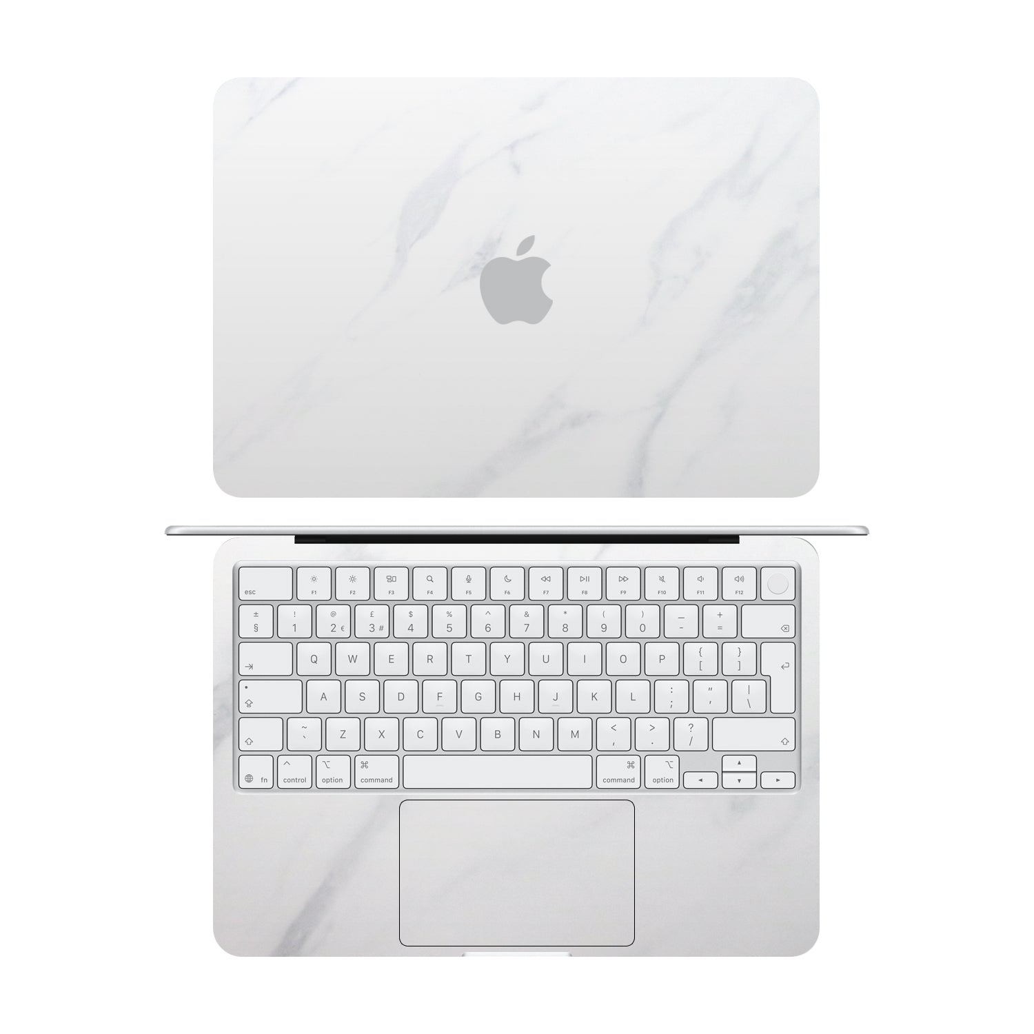 macbook neo white marble skins and wraps