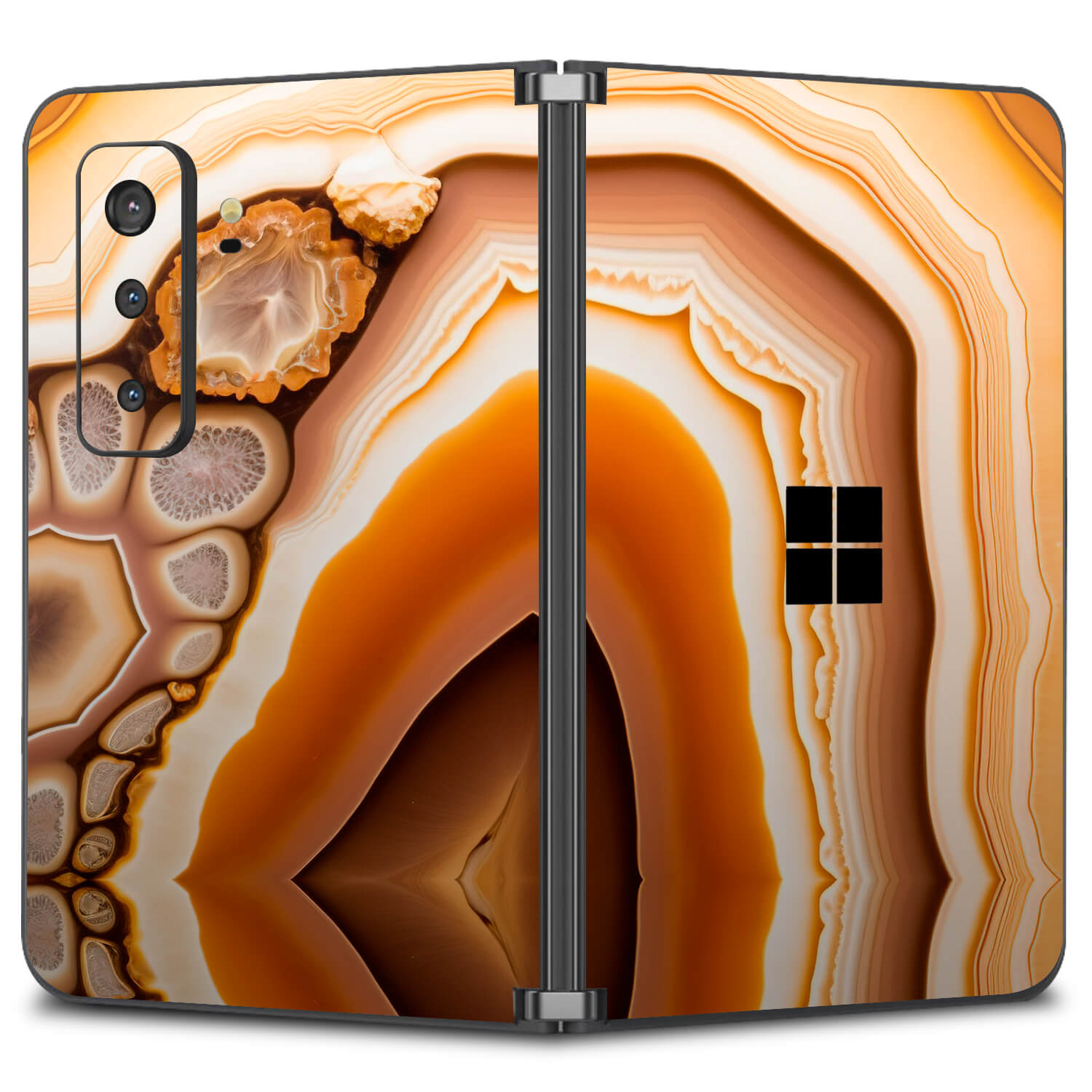 Microsoft Surface Duo 2 Onyx amber skins