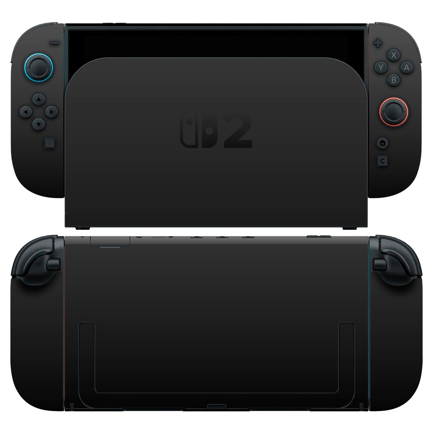nintendo switch 2 black gloss skins and wraps