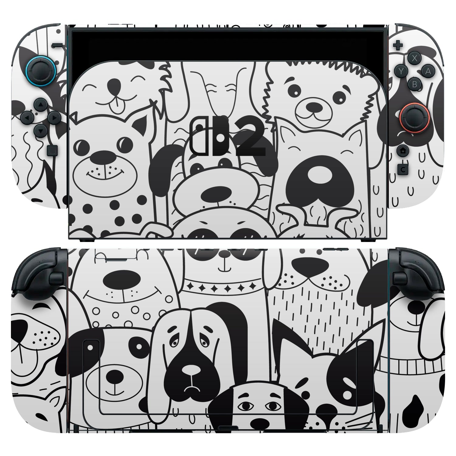 nintendo switch 2 dogs skins and wraps