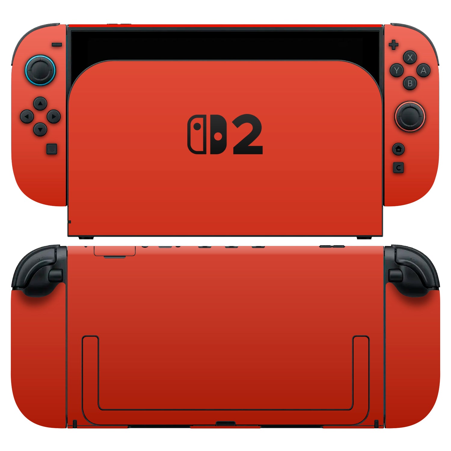 nintendo switch 2 red gloss skins and wraps