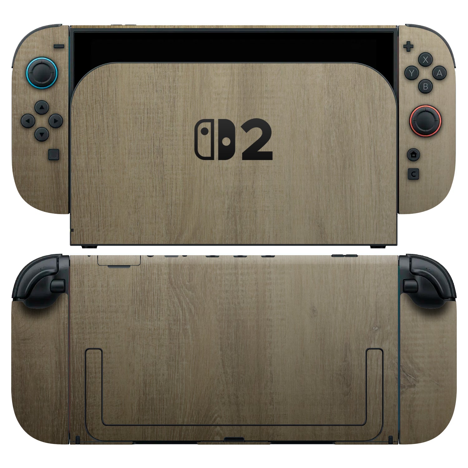 nintendo switch 2 modern oak skins and wraps
