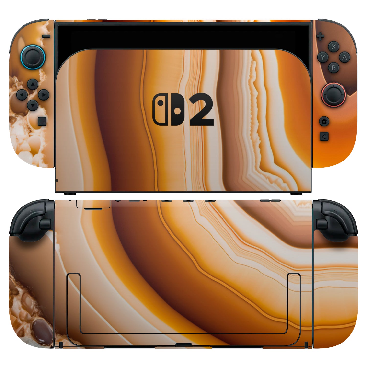 nintendo switch 2 onyx amber skins and wraps