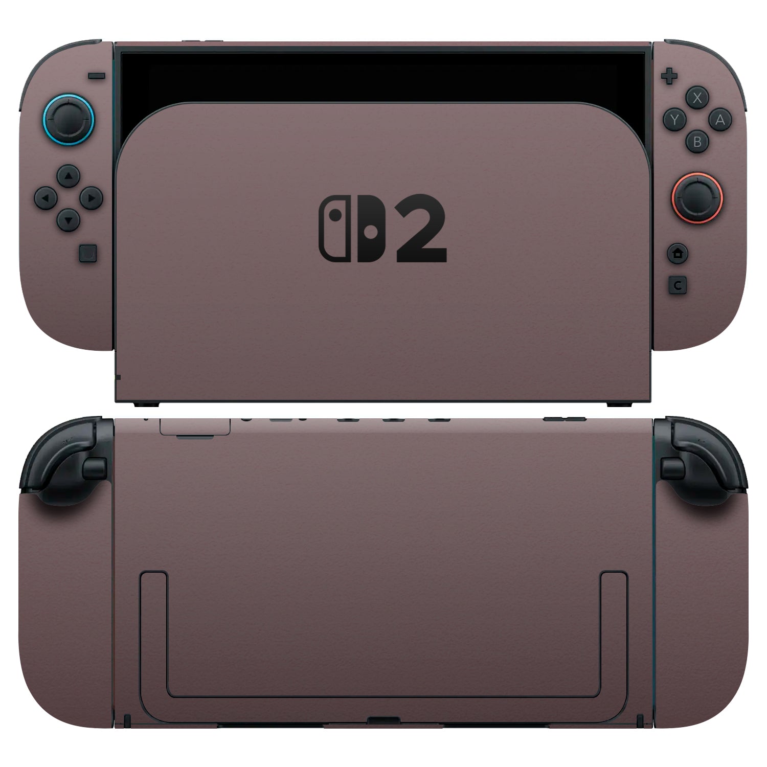 nintendo switch 2 textured matt mulberry skins and wraps