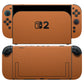 nintendo switch 2 textured matt orange skins and wraps