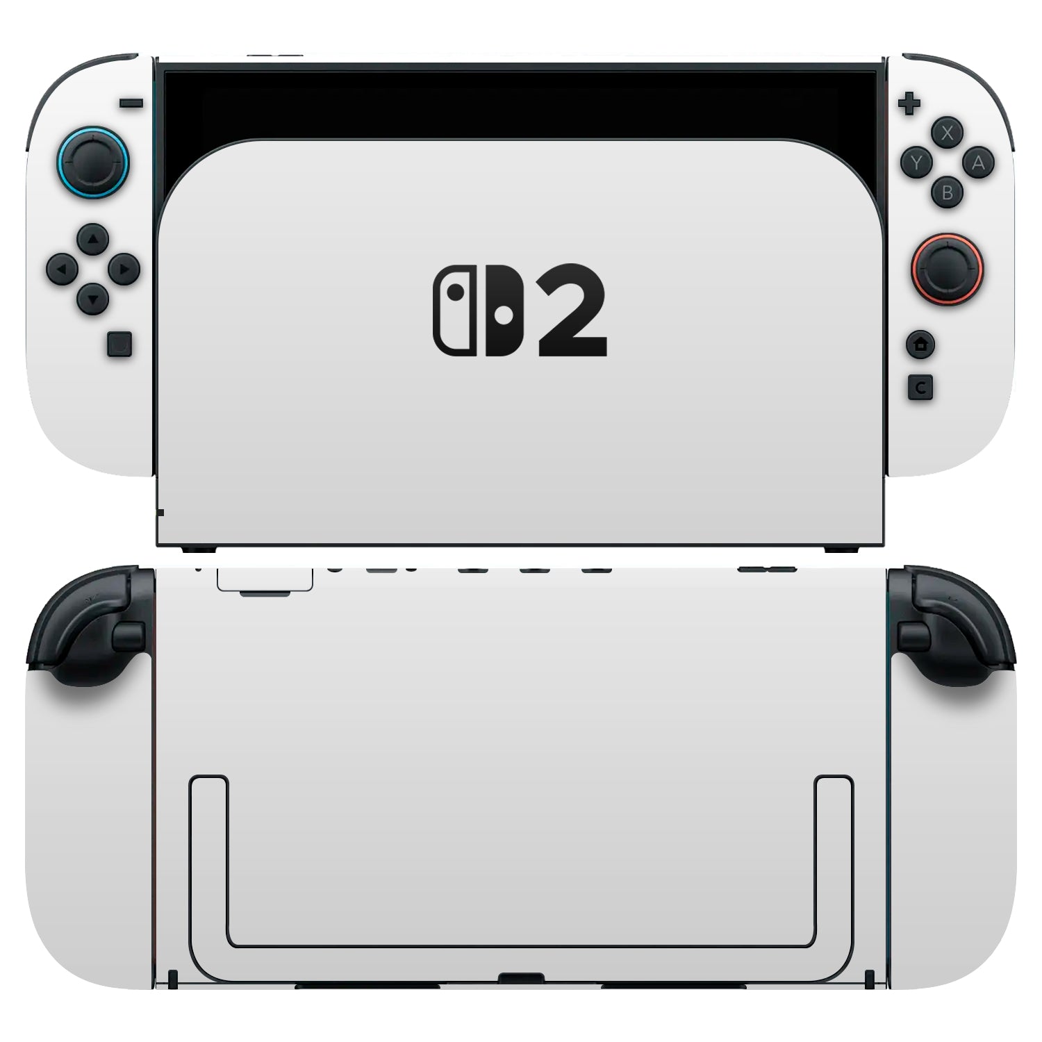 nintendo switch 2 textured matt white skins and wraps