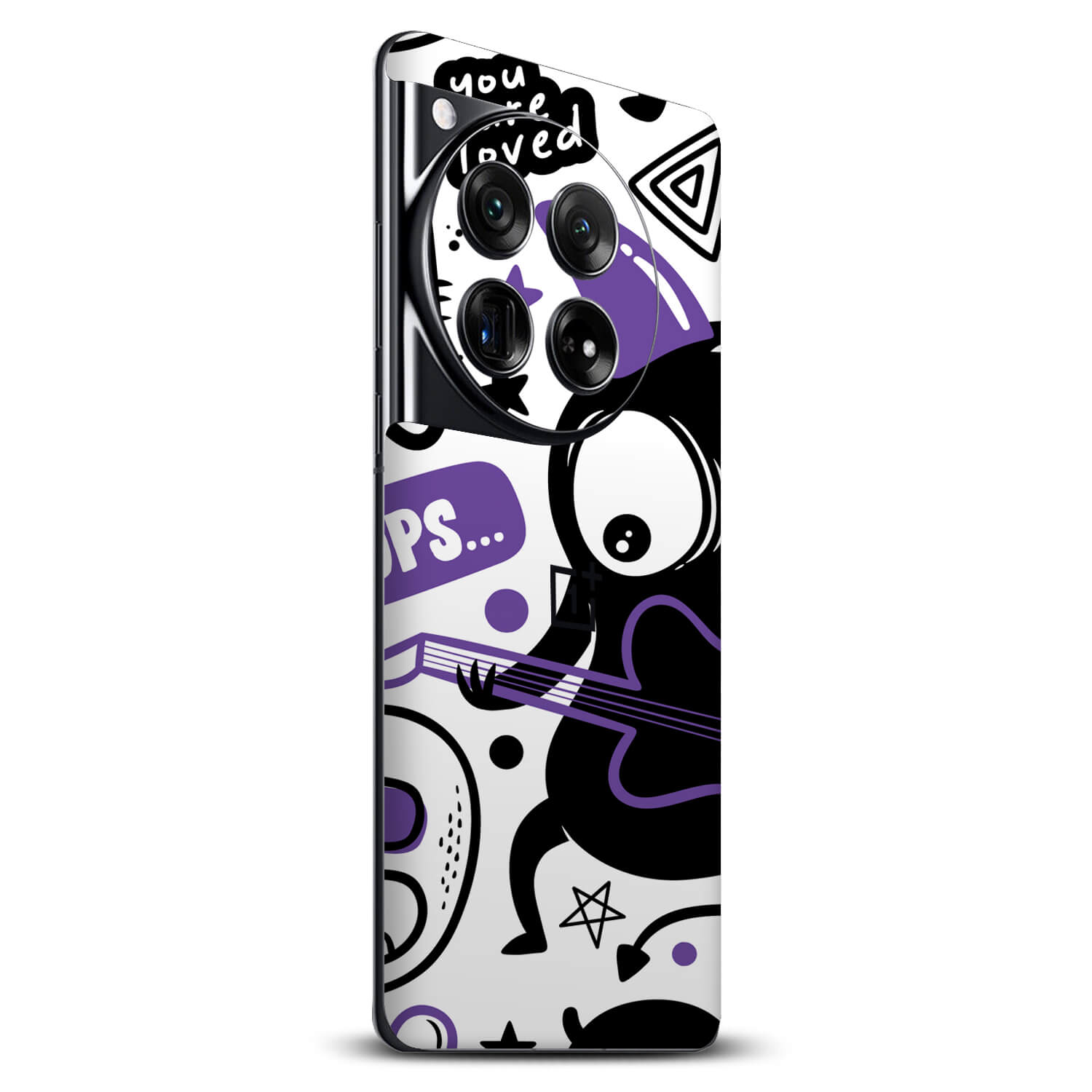 OnePlus 12 Doodles Monsters Purple skins