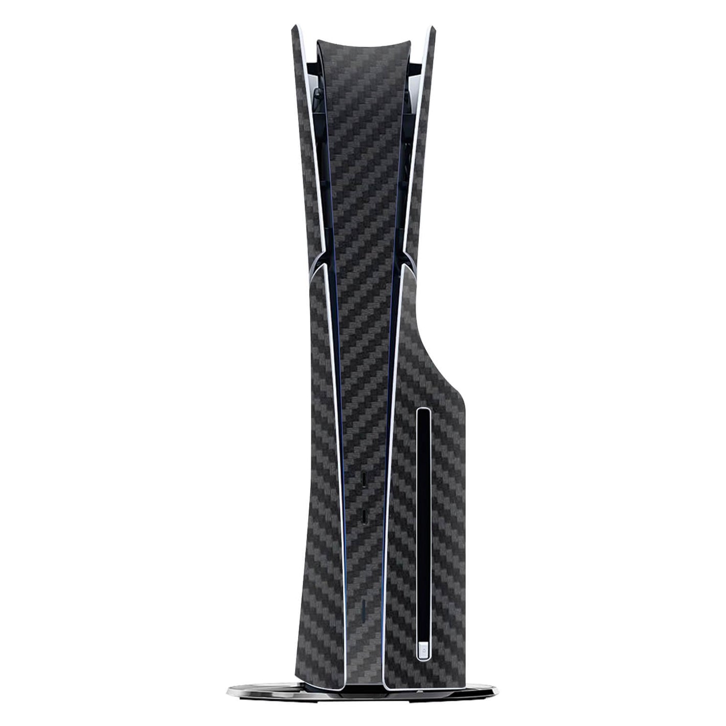 PS5 Slim (Disc Edition) Black carbon fibre skins