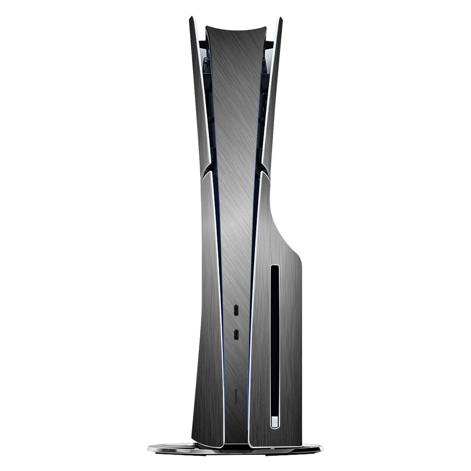 PS5 Slim (Disc Edition) Brushed titanium skins