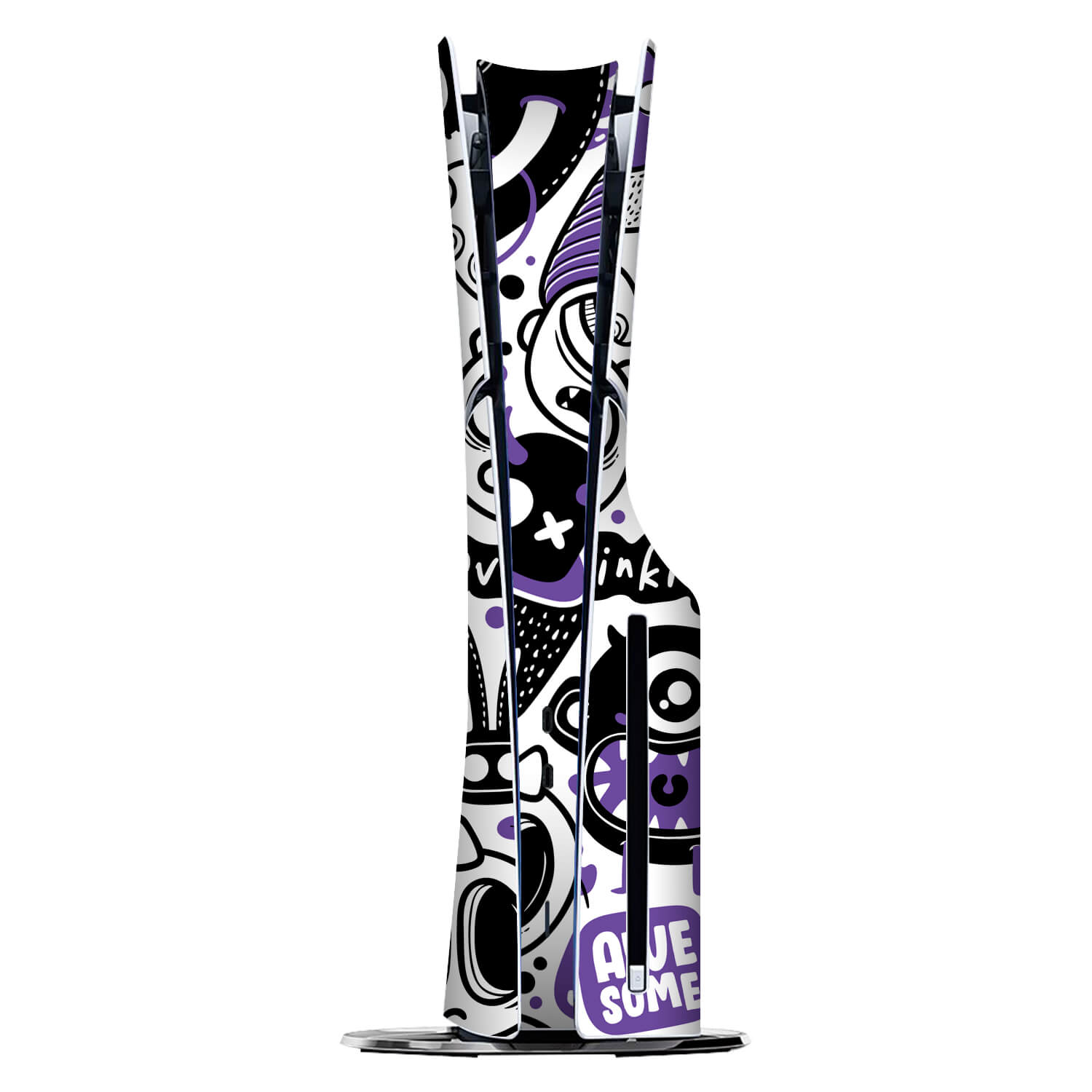 PS5 Slim (Disc Edition) Doodles monster purple skins