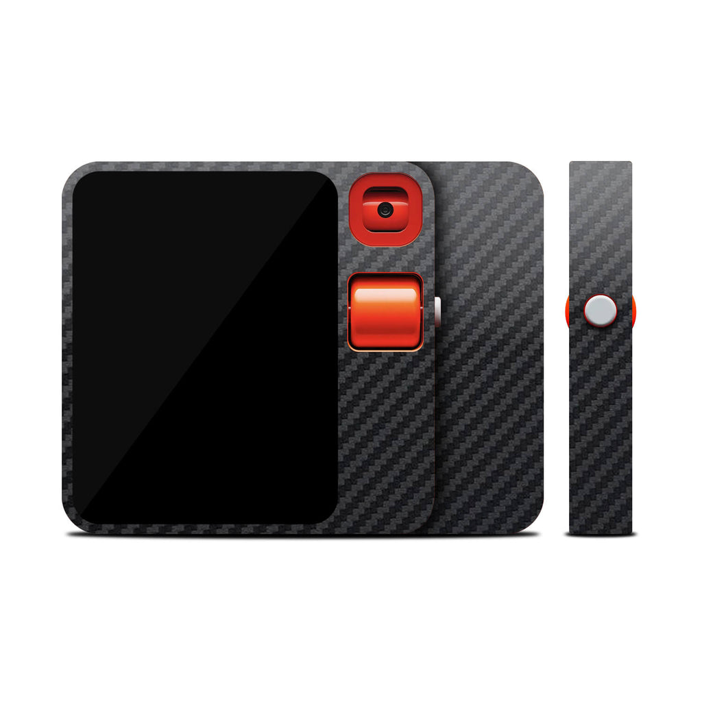 Rabbit R1 Black Carbon Fibre skin