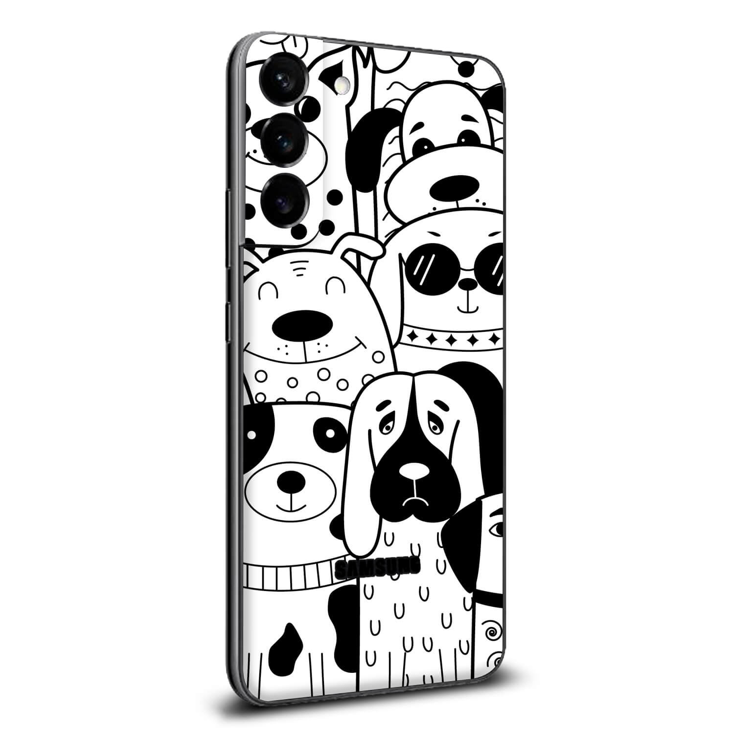Samsung Galaxy S22 Doodles dog skins