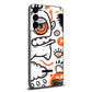 Samsung Galaxy S22 Plus Doodles monster orange skins