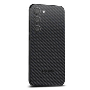 Samsung Galaxy S24 Black carbon fibre skins