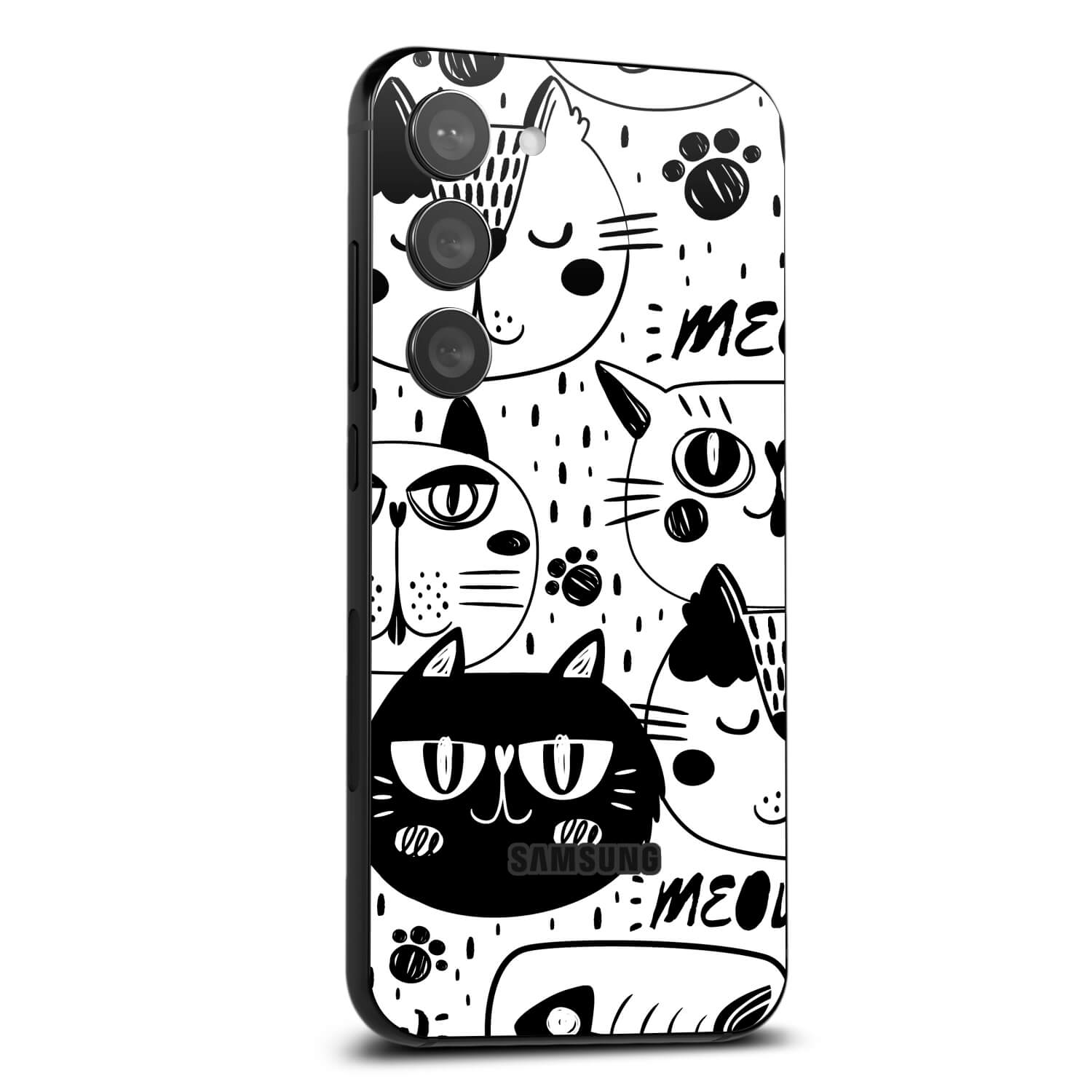 Samsung Galaxy S23 Doodles cat skins