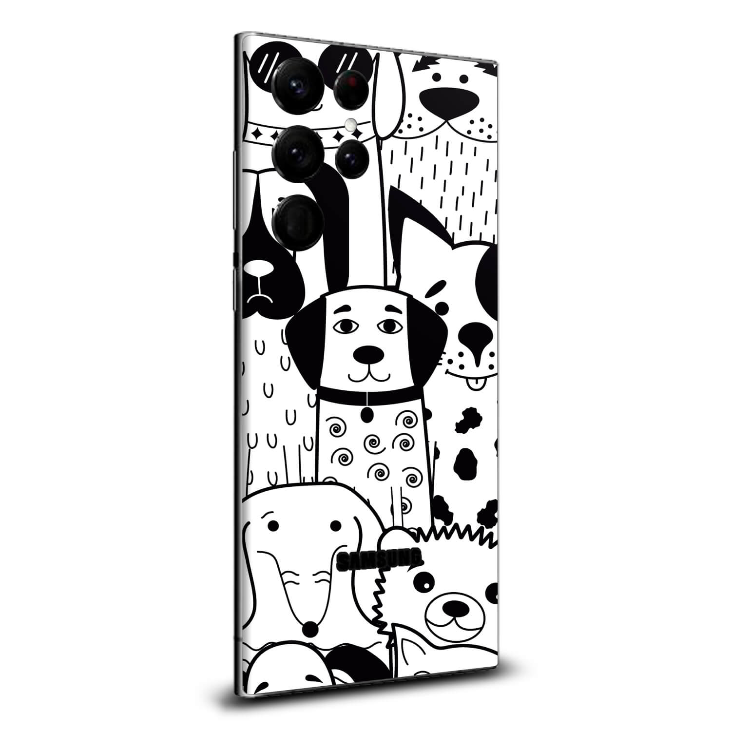 Samsung Galaxy S24 Ultra Doodles dog skins