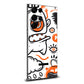 Samsung Galaxy S23 Ultra Doodles monster orange skins