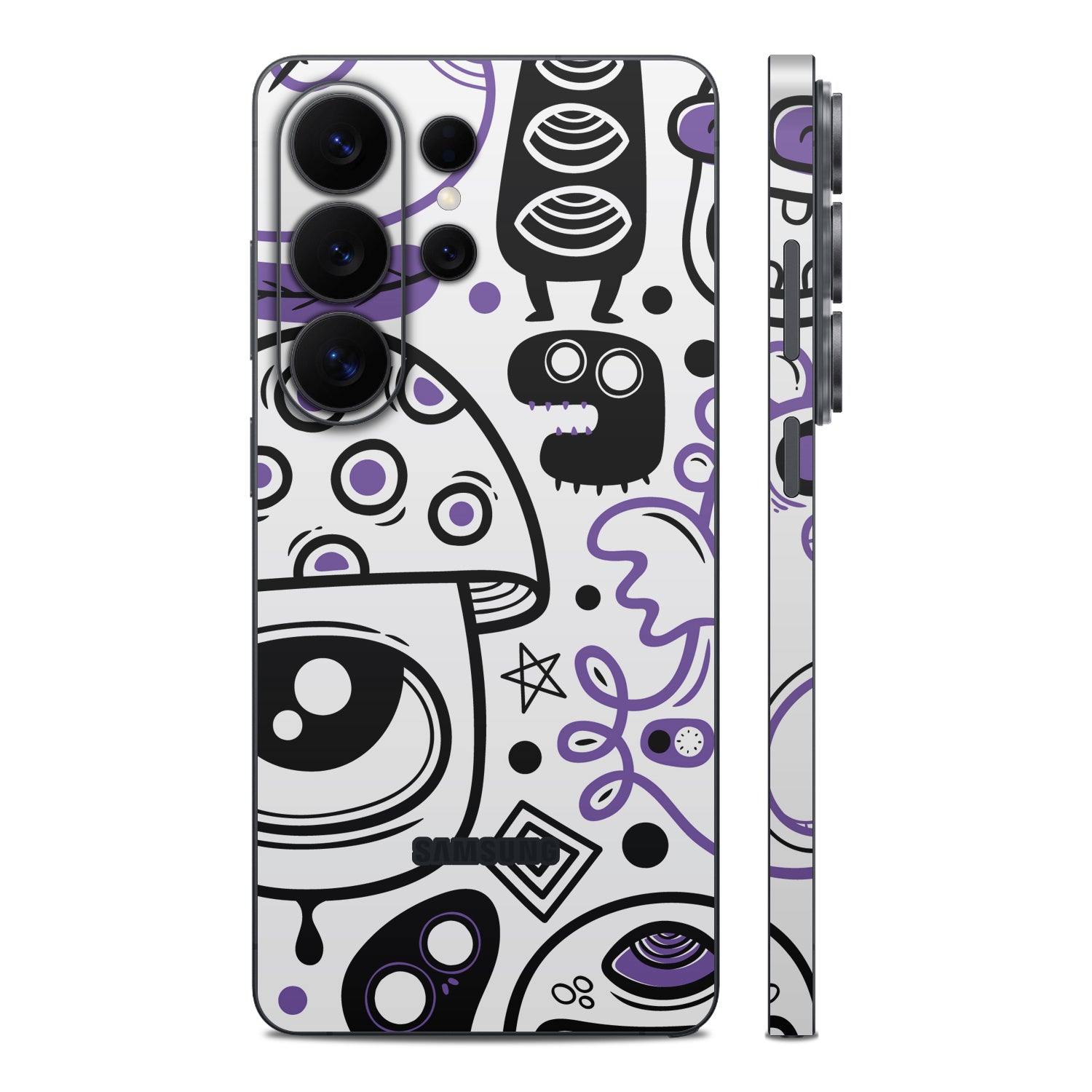 samsung galaxy s26 ultra doodles monster purple skins