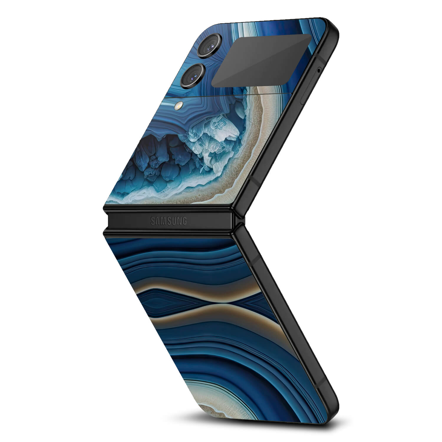 Samsung Galaxy Z Flip 4 Onyx azure skins