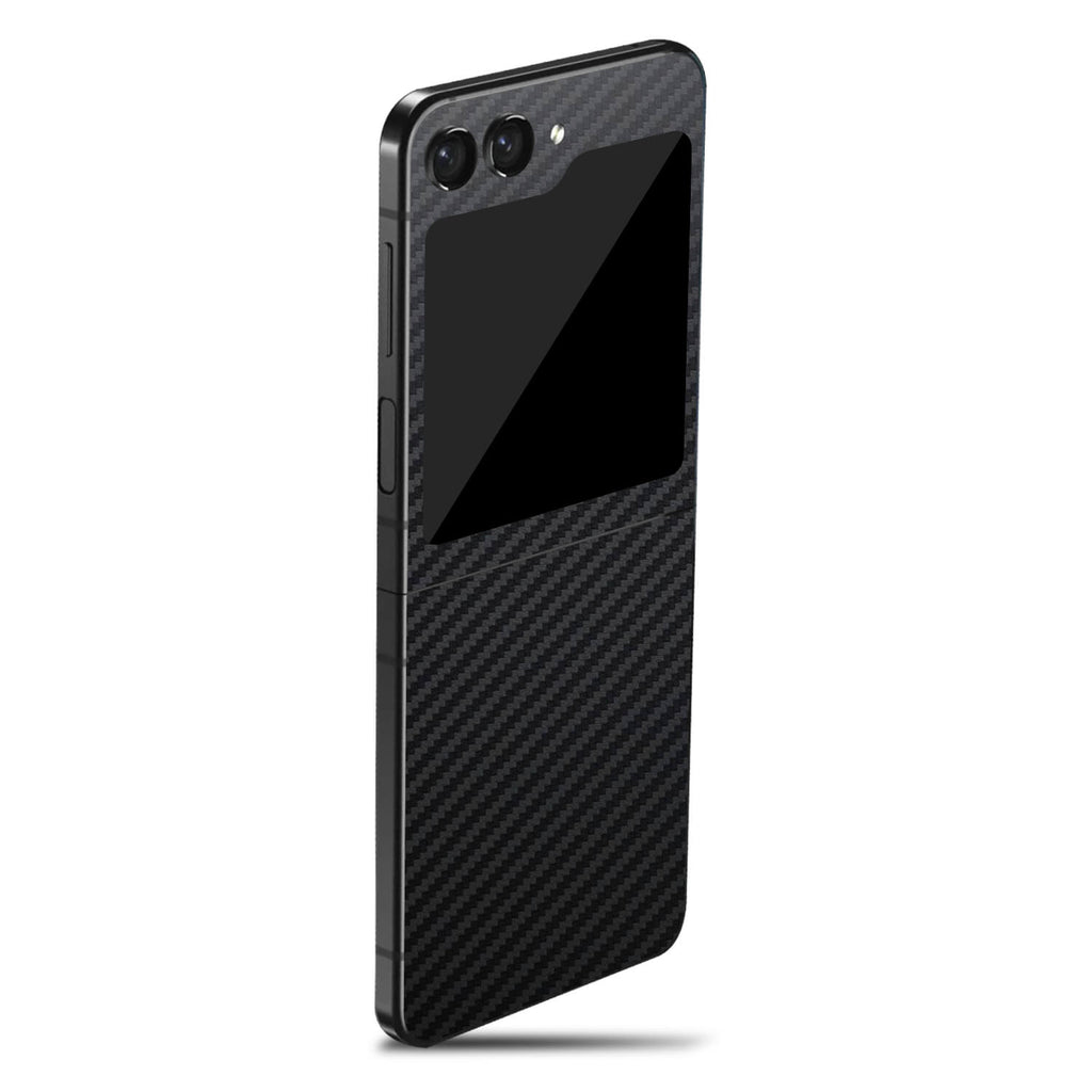 Samsung Galaxy Z Flip 5 Black carbon fibre skins