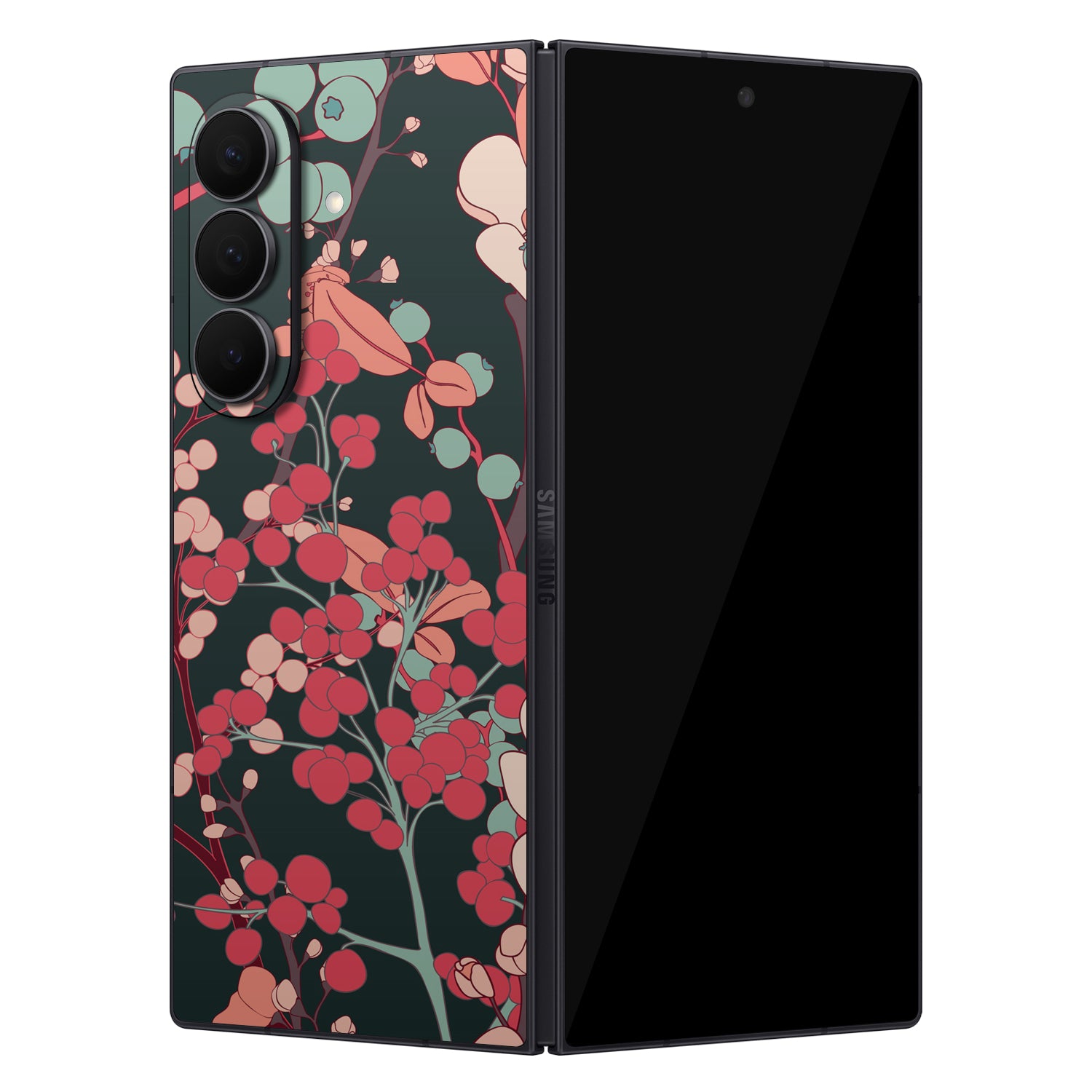 samsung galaxy z fold 7 vintage floral skins and wraps 