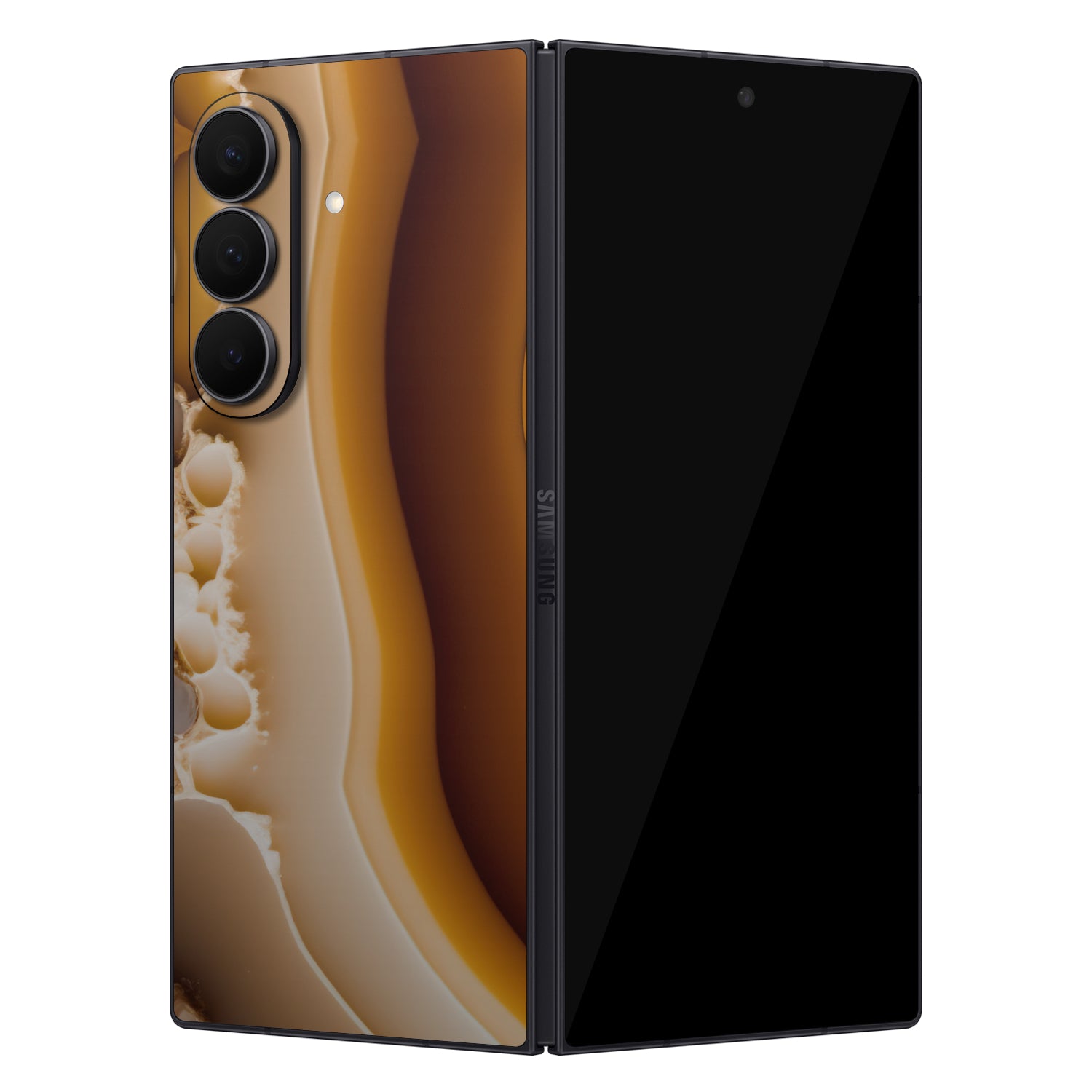 samsung galaxy z fold 7 onyx amber skins and wraps 