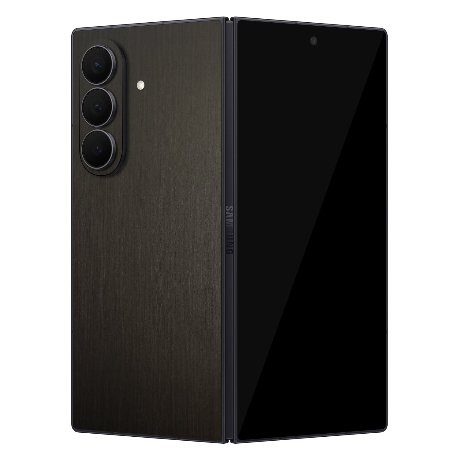 samsung galaxy z fold 7 silverblack wood skins and wraps 