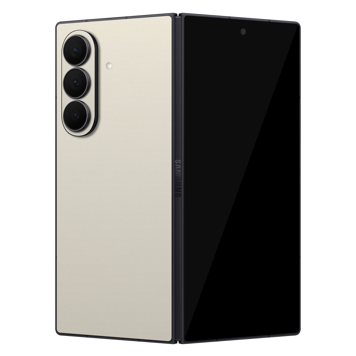 samsung galaxy z fold 7 textured matte cream skins and wraps 
