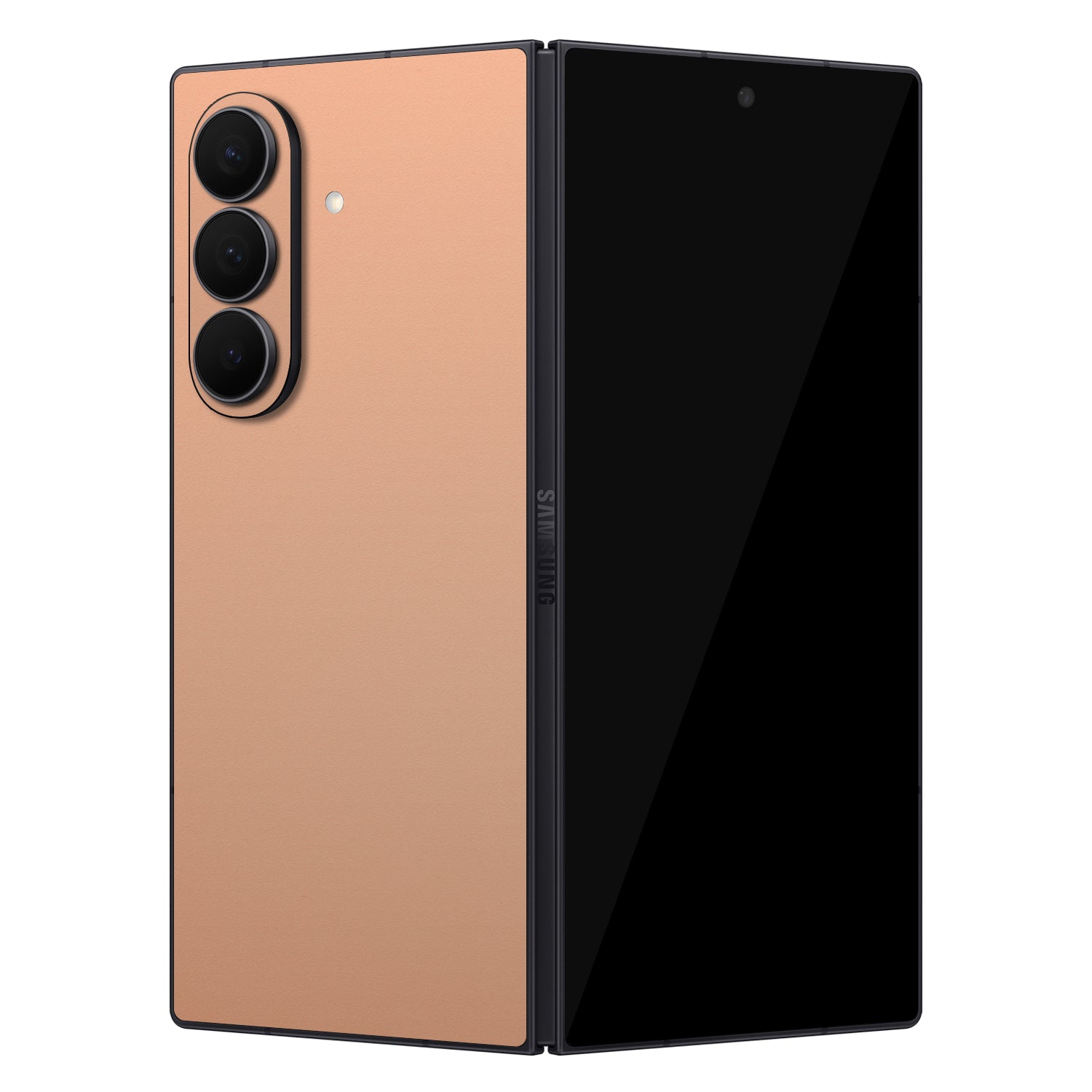 samsung galaxy z fold 7 textured matte peach skins and wraps 