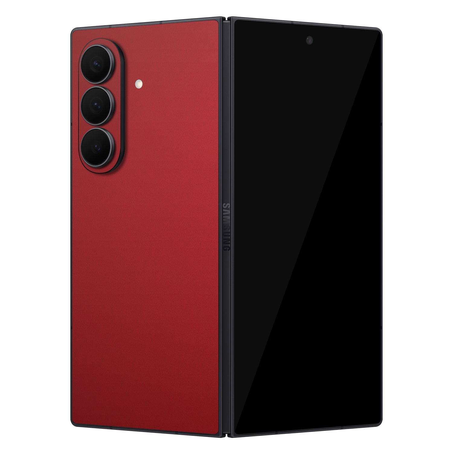 samsung galaxy z fold 7 textured matte red skins and wraps 