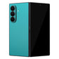samsung galaxy z fold 7 textured matte turquoise skins and wraps 