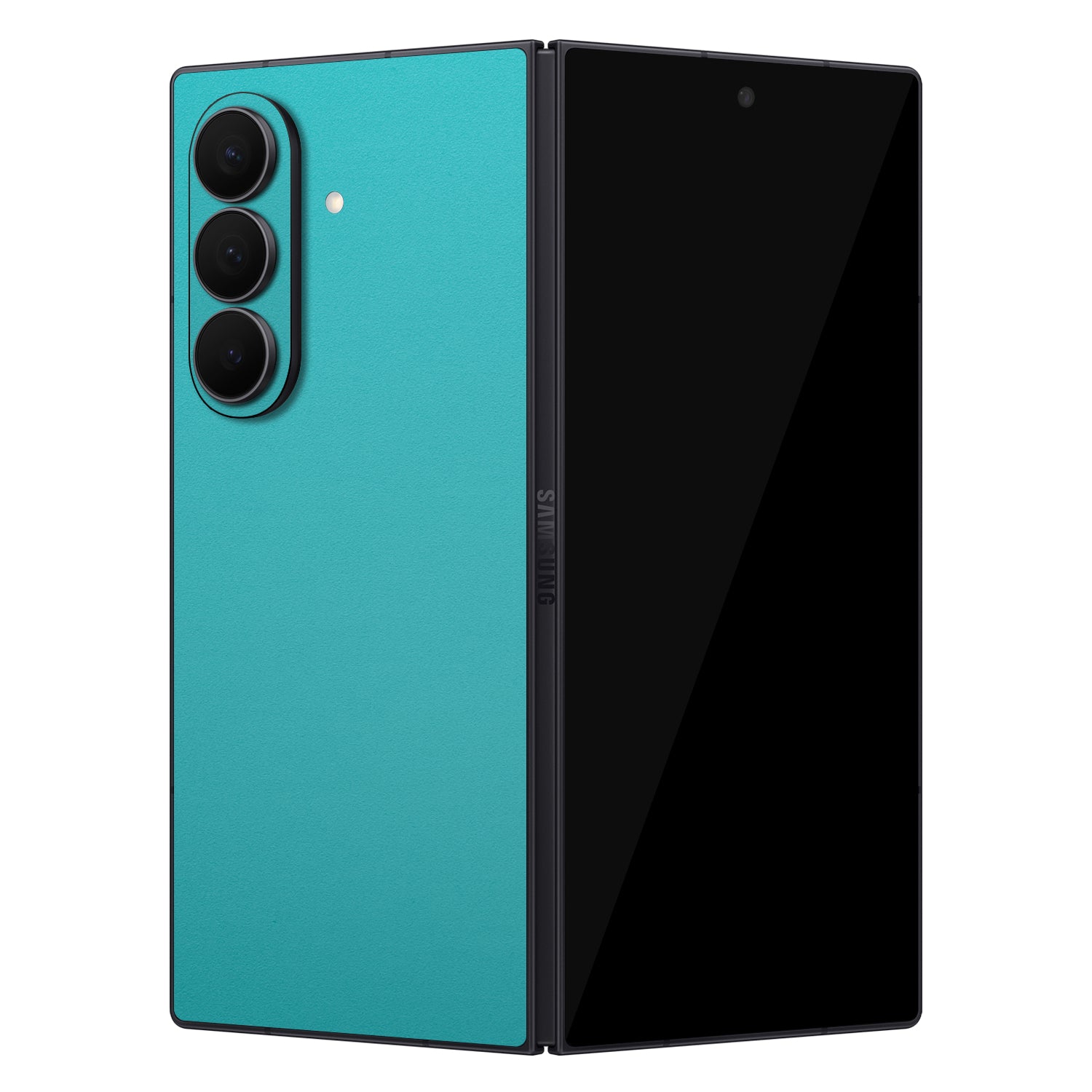 samsung galaxy z fold 7 textured matte turquoise skins and wraps 