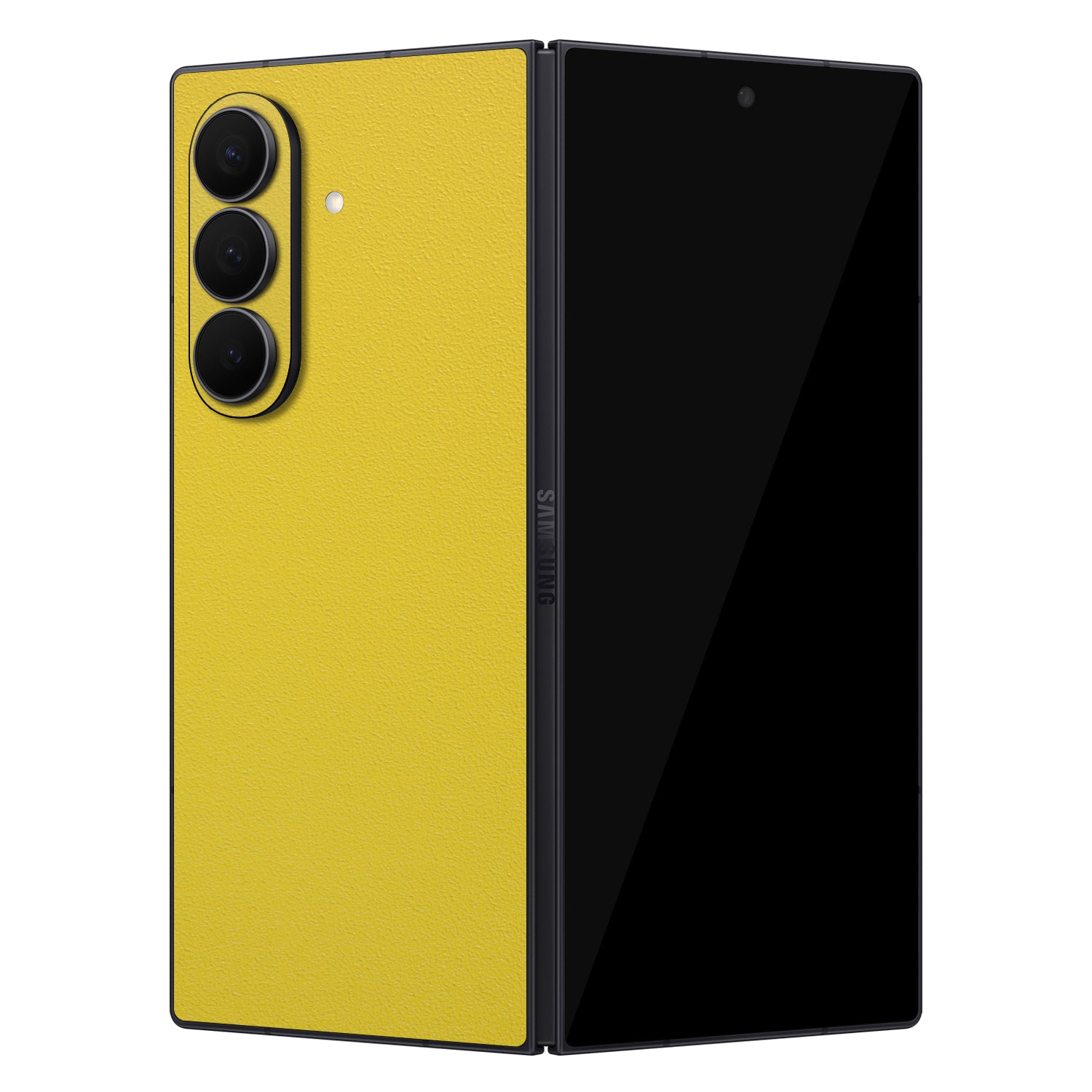 samsung galaxy z fold 7 textured matte yellow skins and wraps 