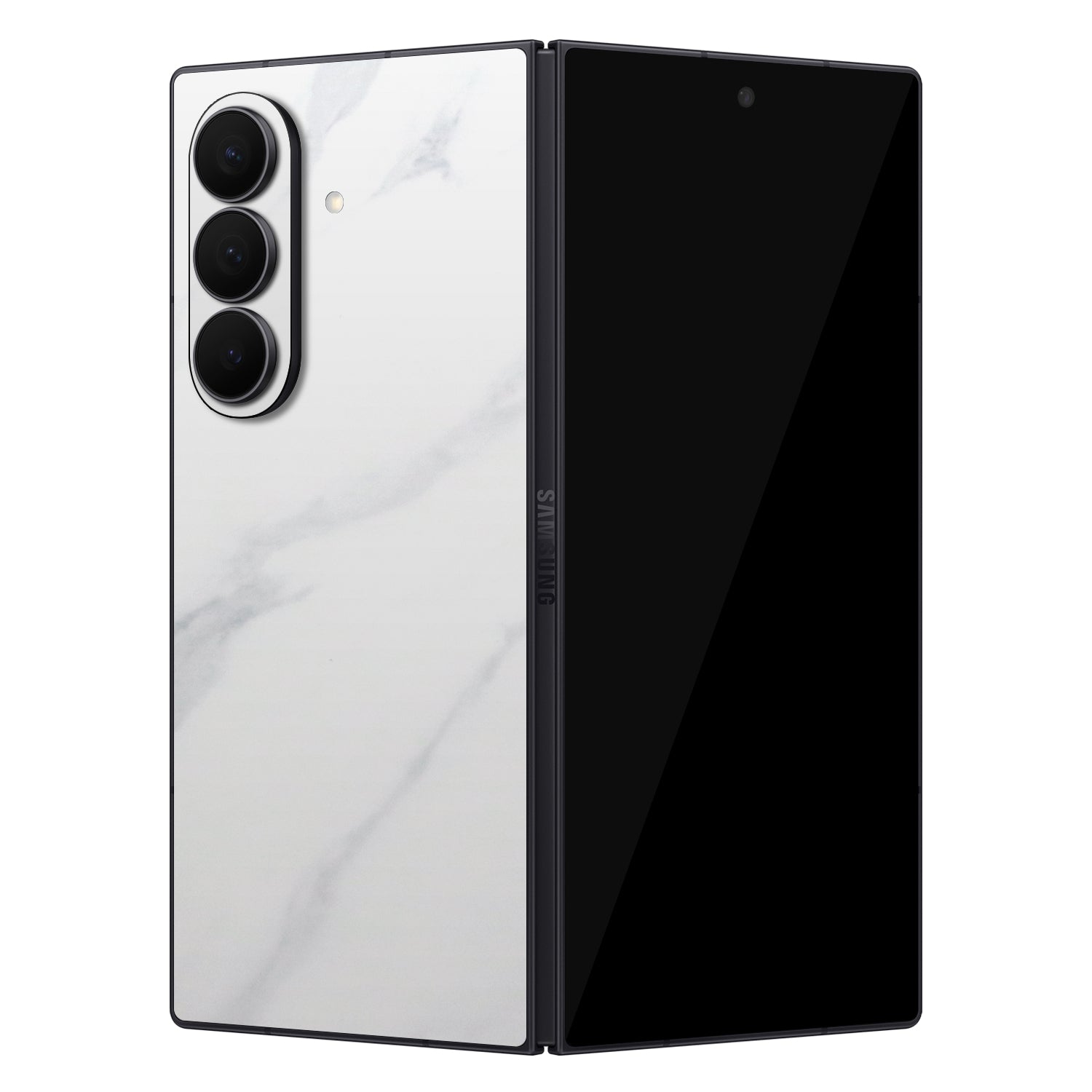 samsung galaxy z fold 7 white marble skins and wraps 