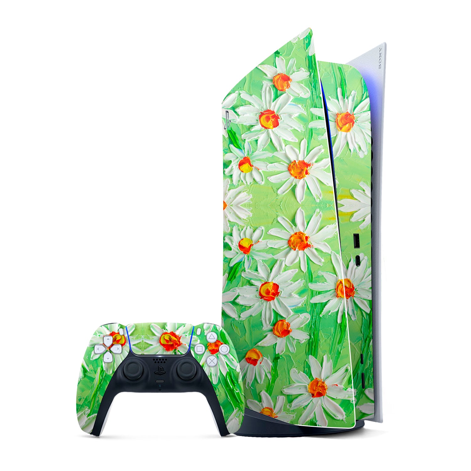 PS5 Digital Edition Art Daisy Field skin