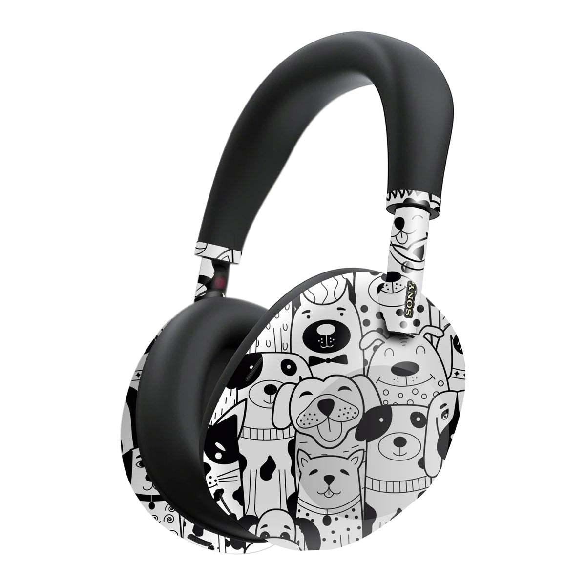 sony wh1000xm6 skins and wraps doodles dog
