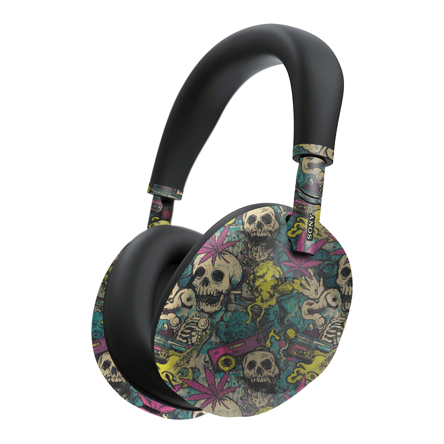 sony wh1000xm6 skins and wraps rasta grunge