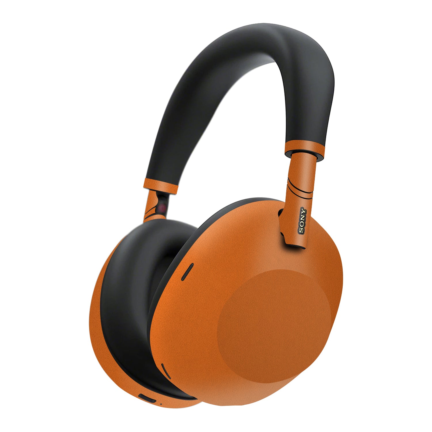 sony wh1000xm6 skins and wraps textured matt orange