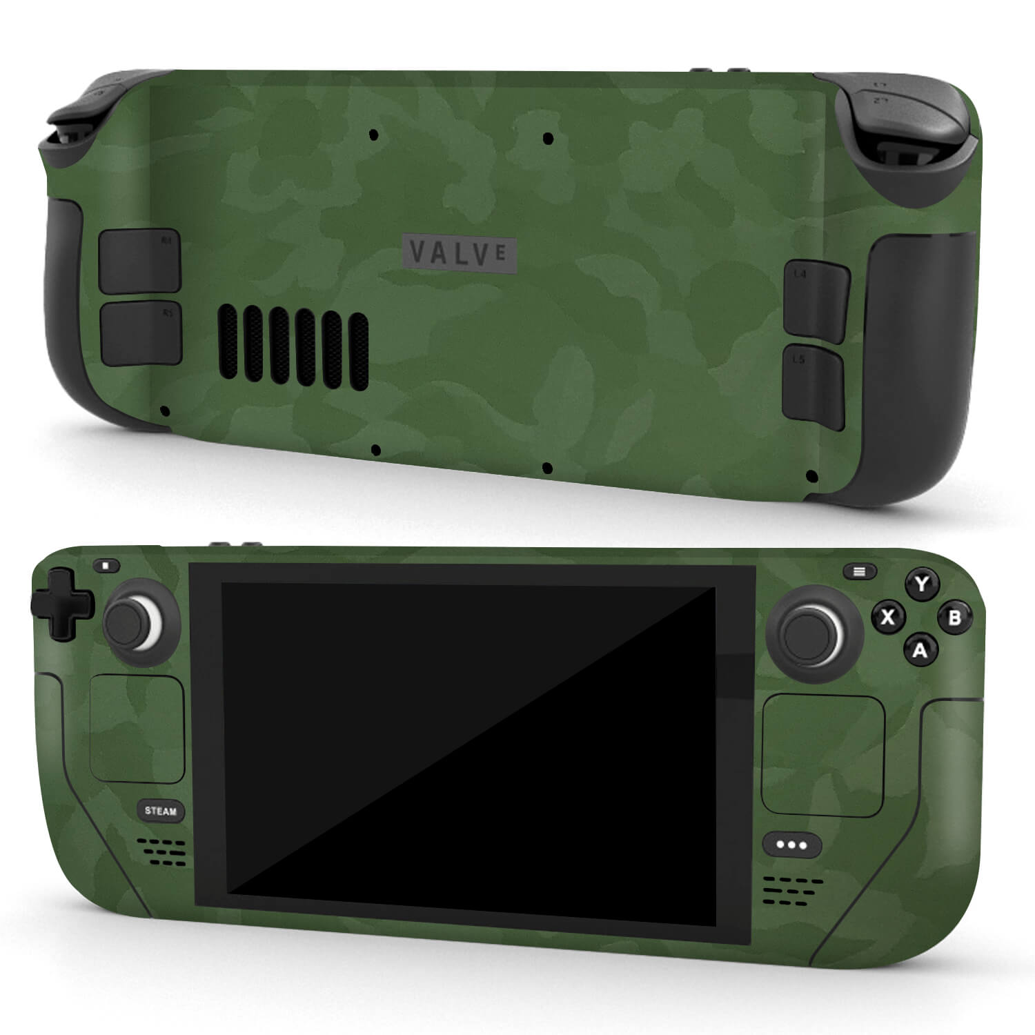 Steam Deck OLED Green camo skins