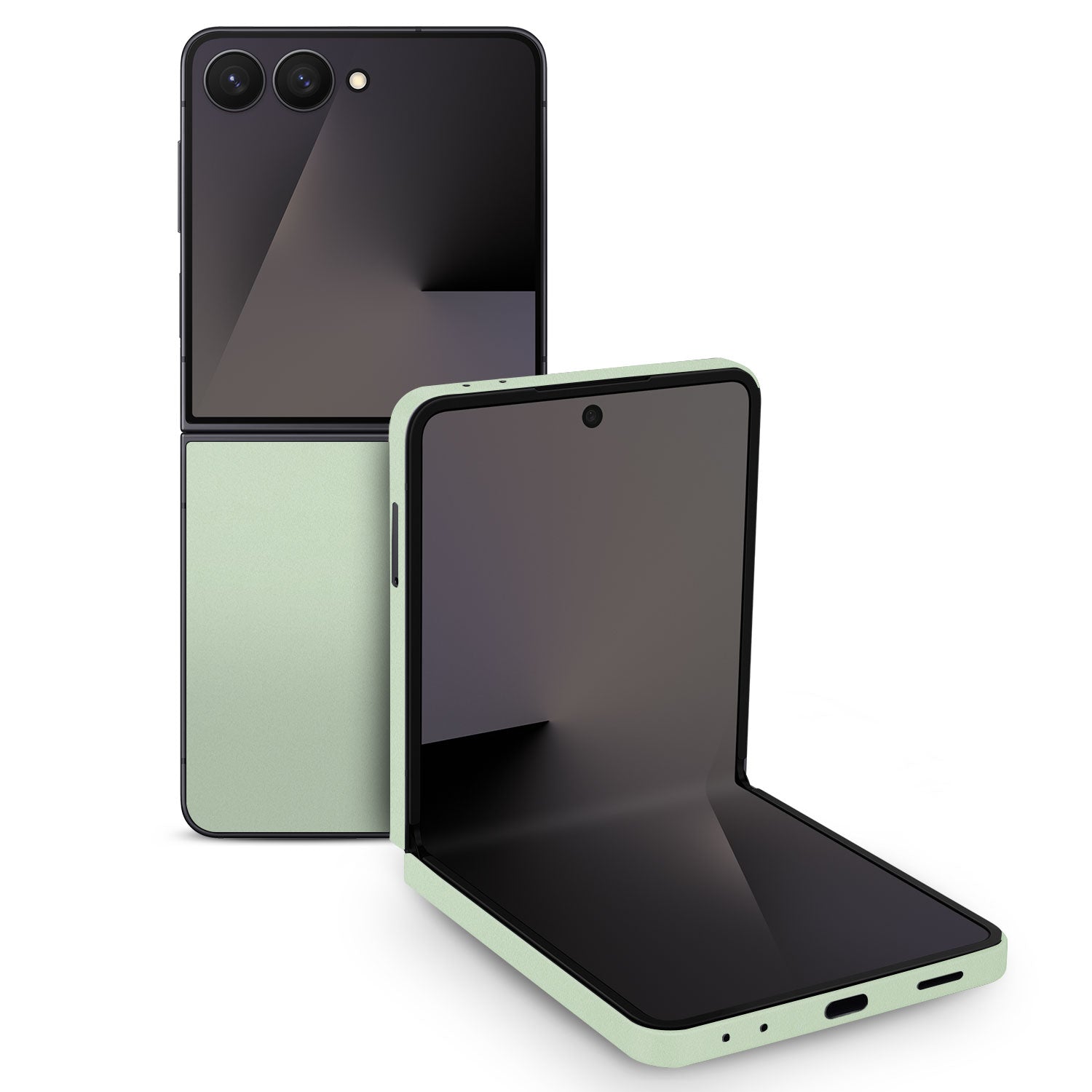 Samsung Galaxy Z Flip 7 textured matt mint Skins