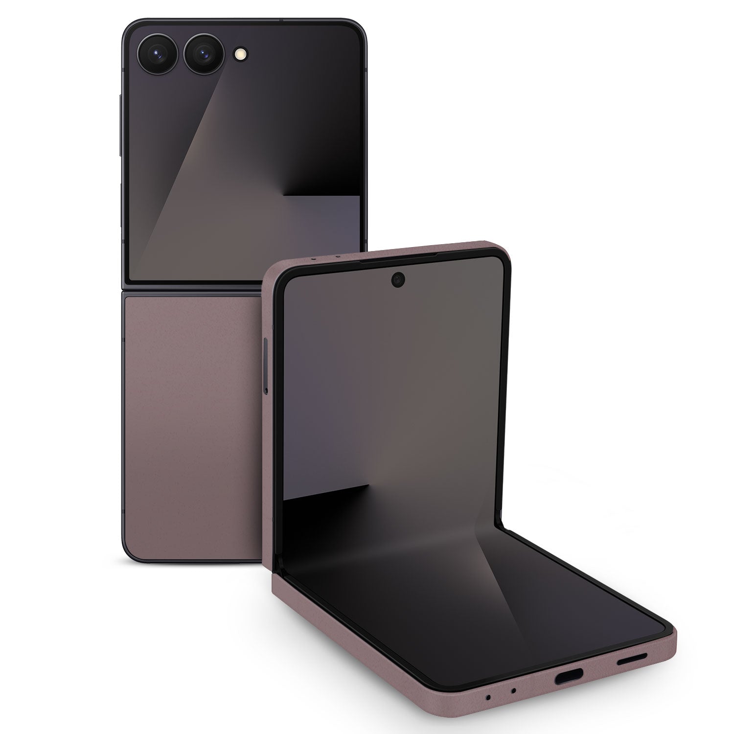 Samsung Galaxy Z Flip 7 textured matt mulberry Skins