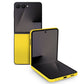 Samsung Galaxy Z Flip 7 textured matt yellow Skins