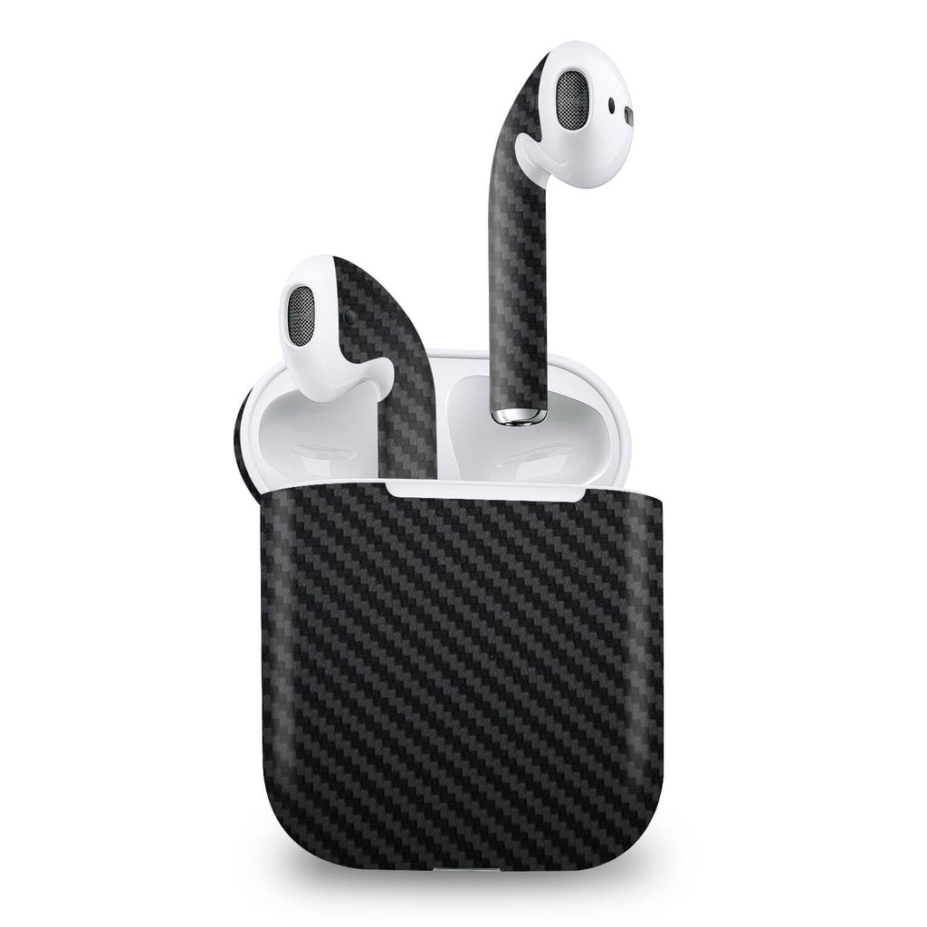 Airpod (Gen 1) Black Carbon Fibre Skins