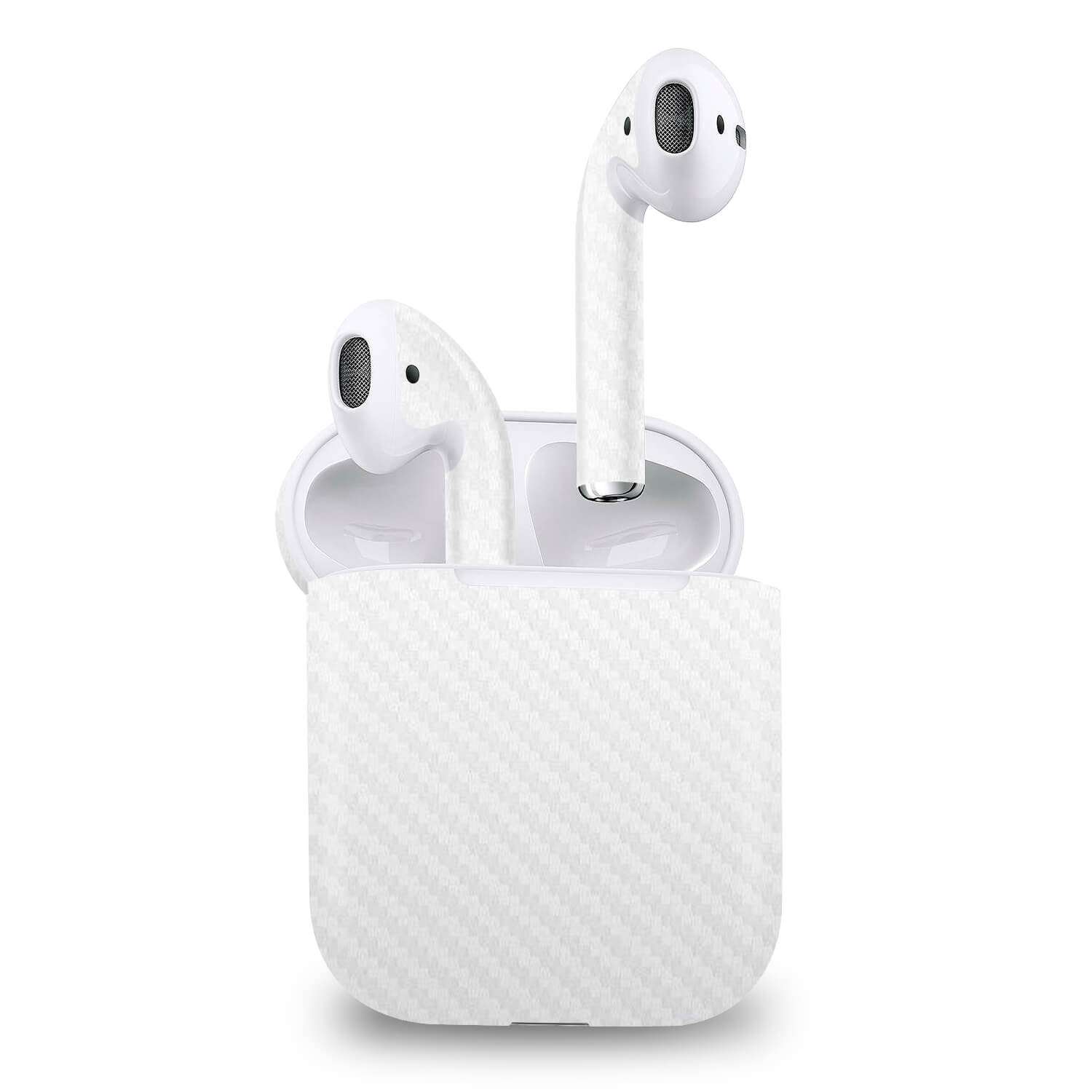 Airpod (Gen 1) White Carbon Fibre Skins