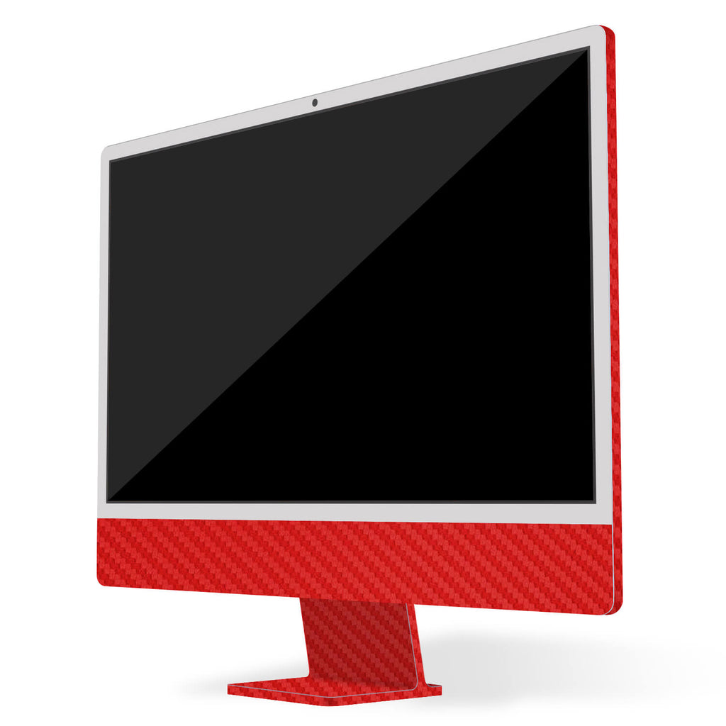 Apple iMac 24-inch (2021) Red carbon fibre skins