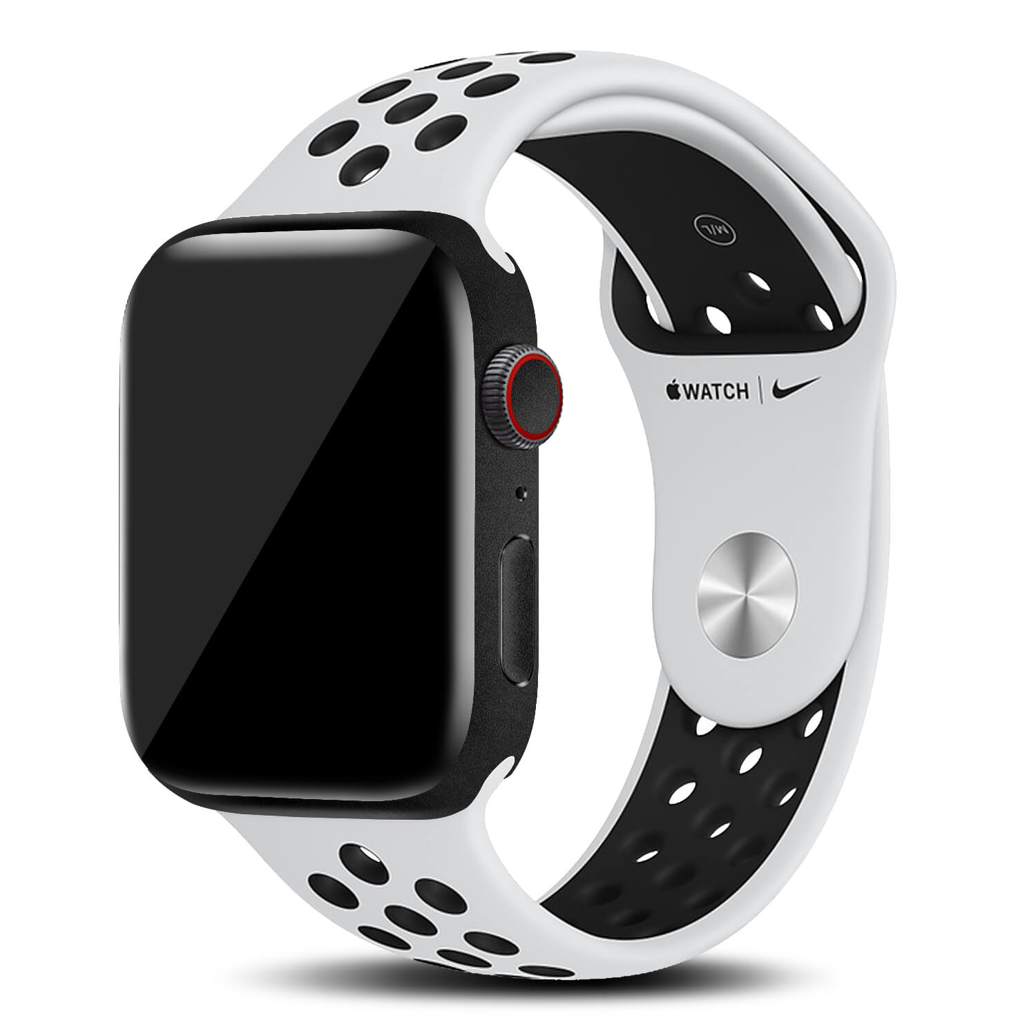 Apple Watch Series 6 Textured Matt Black Skins (44mm)